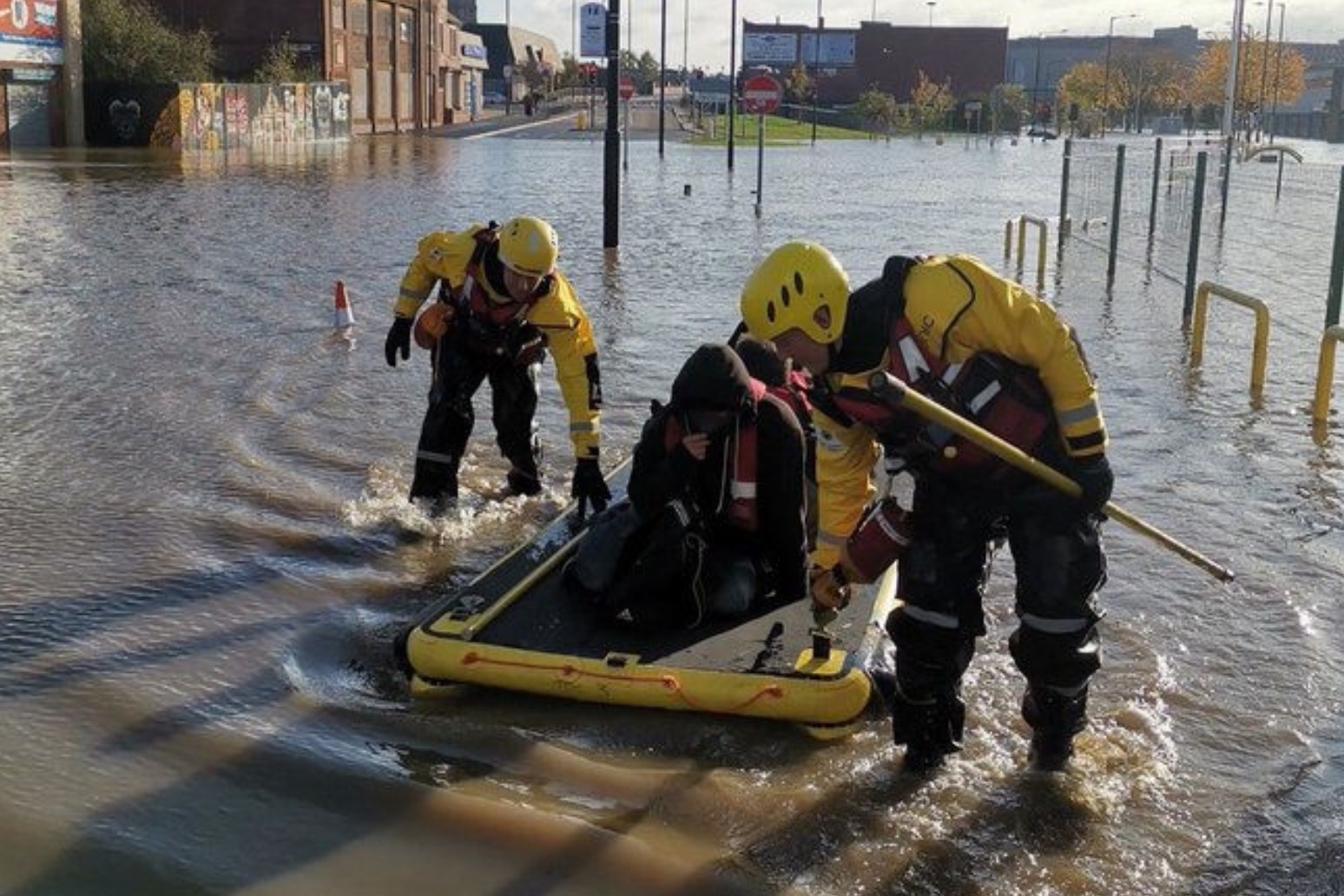 BORIS JOHNSON URGES PEOPLE IN FLOOD HIT AREAS TO HEED EMERGENCY SERVICE ADVICE 